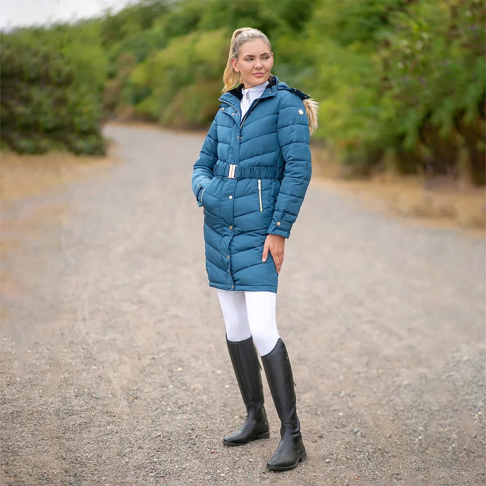 Coldstream Branxton long quilted coat