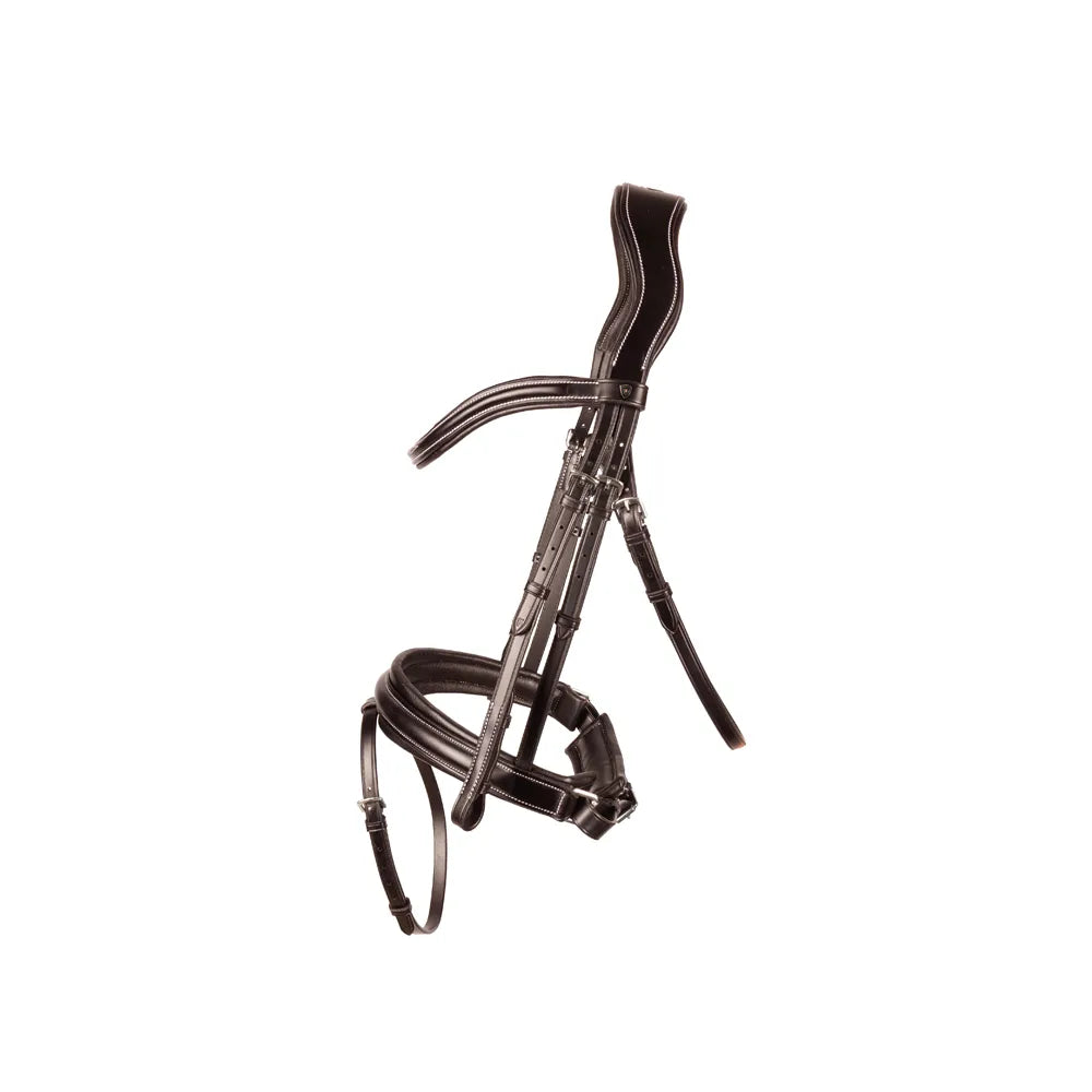 ProPresicce Pelle crank leather bridle by Hy Equestrian