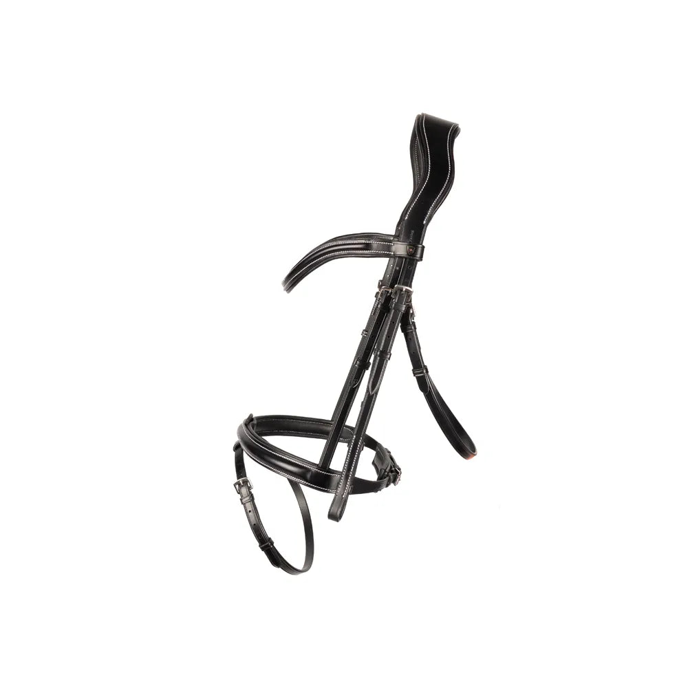 ProPresicce Pelle raised flash leather bridle by Hy Equestrian