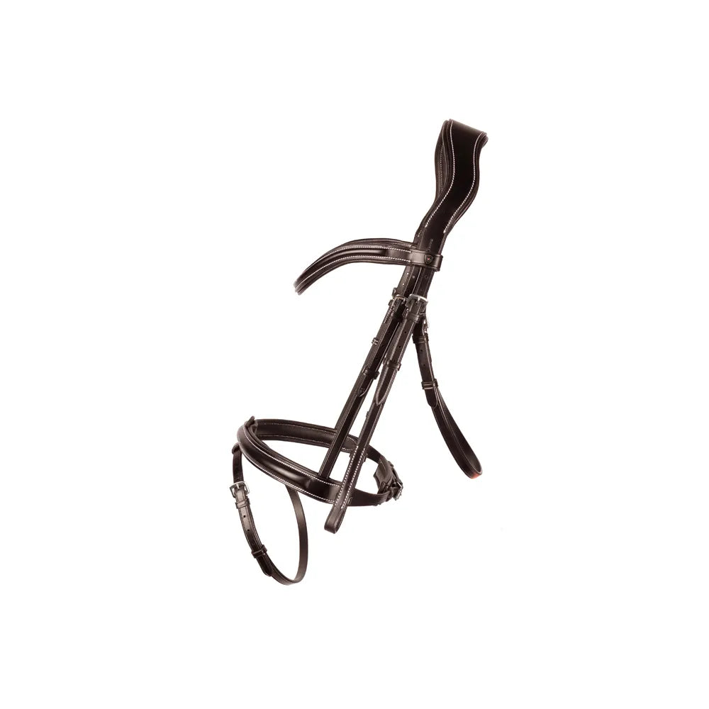 ProPresicce Pelle raised flash leather bridle by Hy Equestrian
