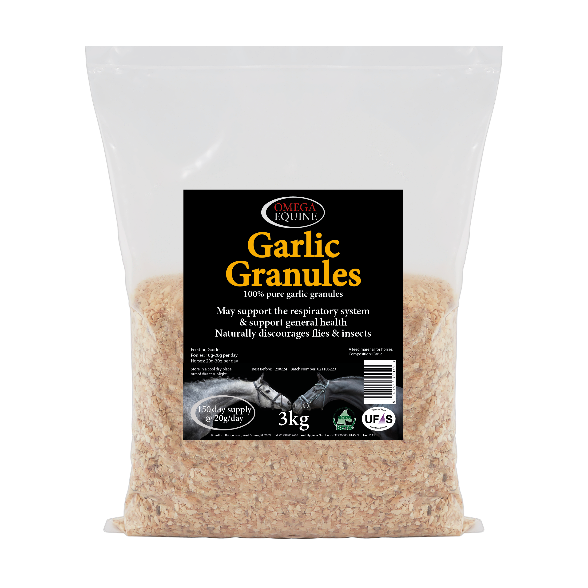 Omega garlic granules