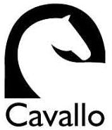 Logo of Cavallo with a horse silhouette in a circle on a white background