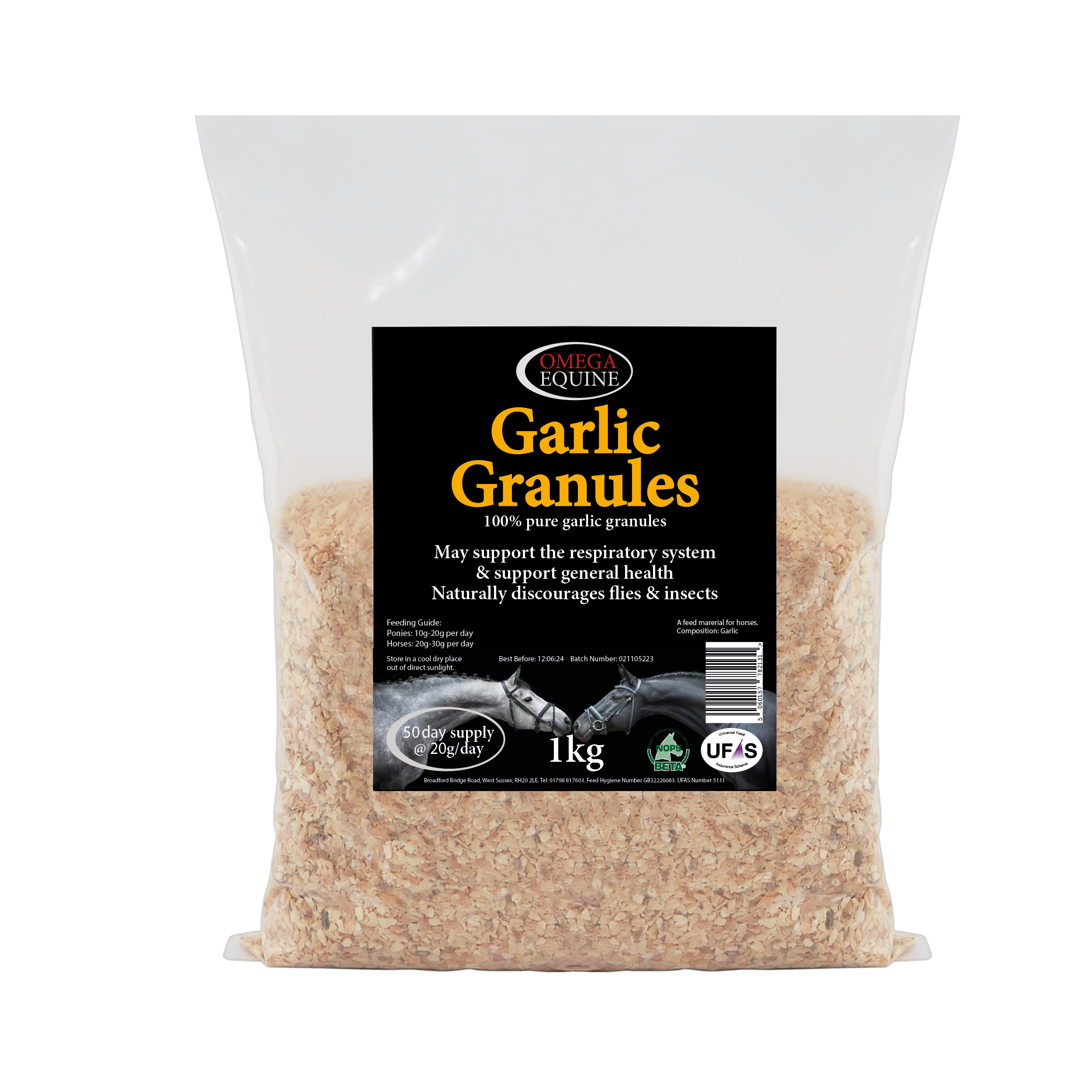 Omega garlic granules