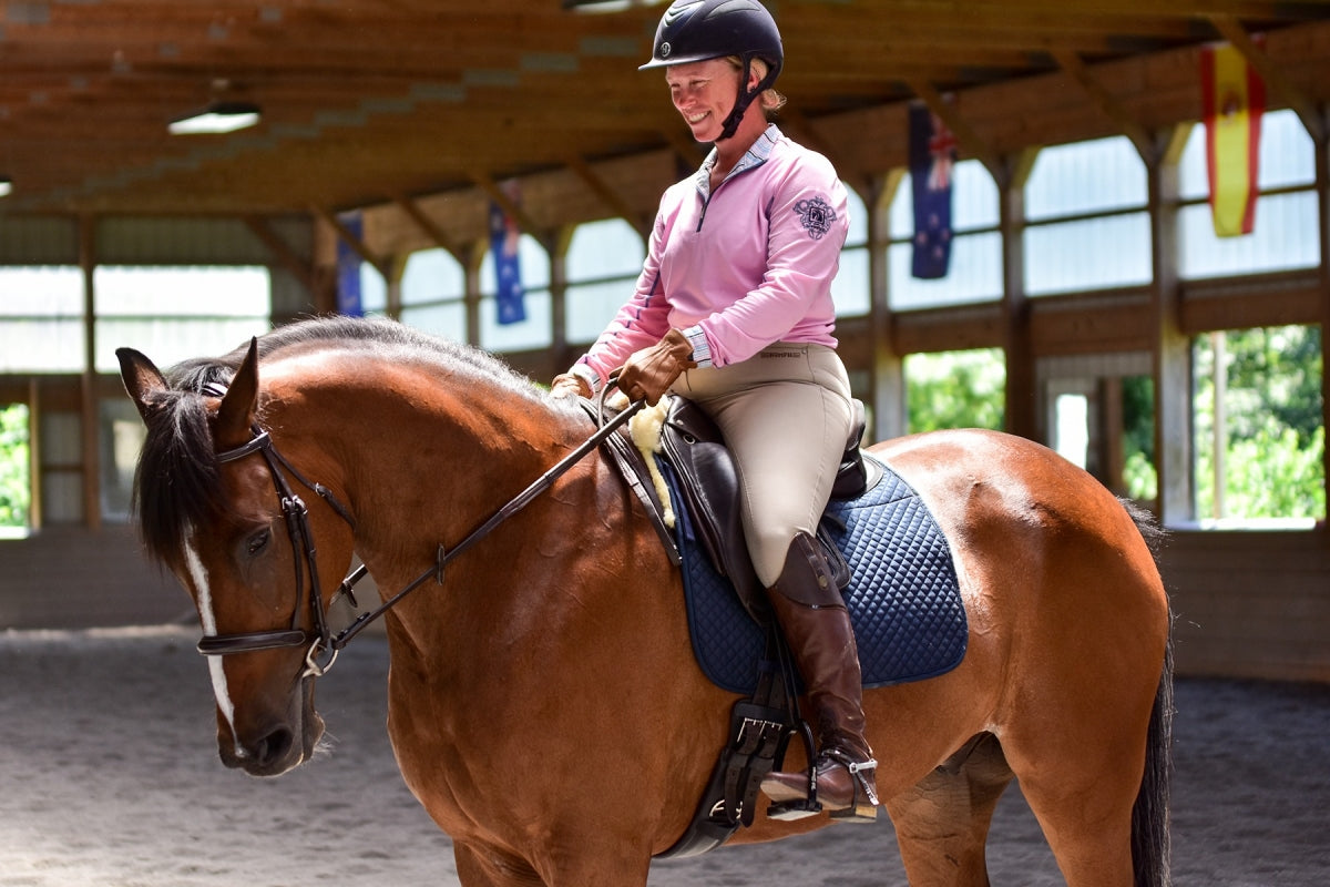 ThinLine english reins non-slip grip - Brown