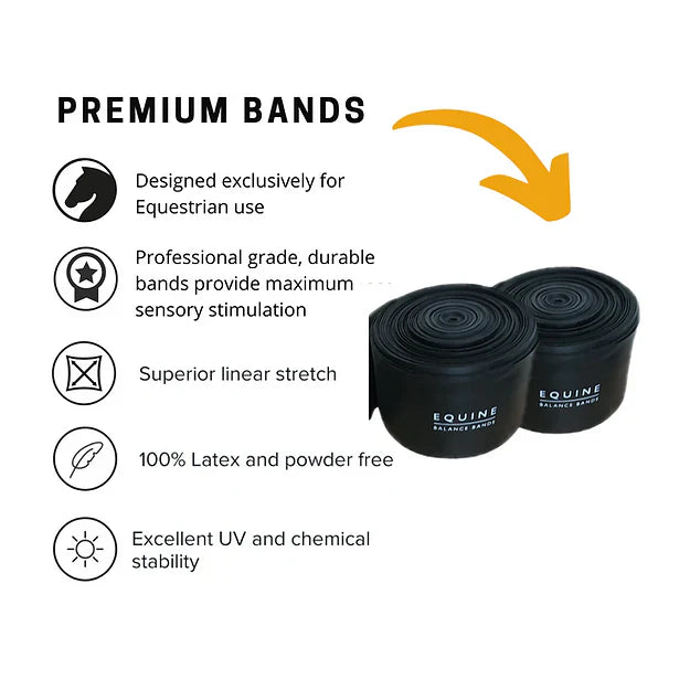 Equine Balance Bands premium bands with military grade plastic buckles - adjustable fit