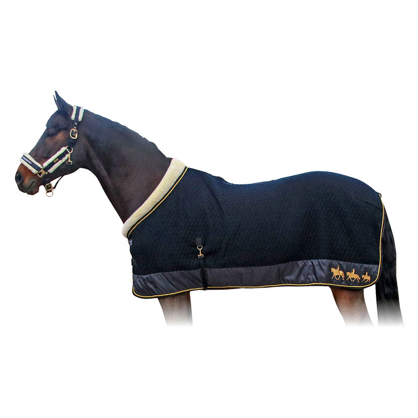 Supreme Products Royal Occasion rug full product view with sheepskin collar