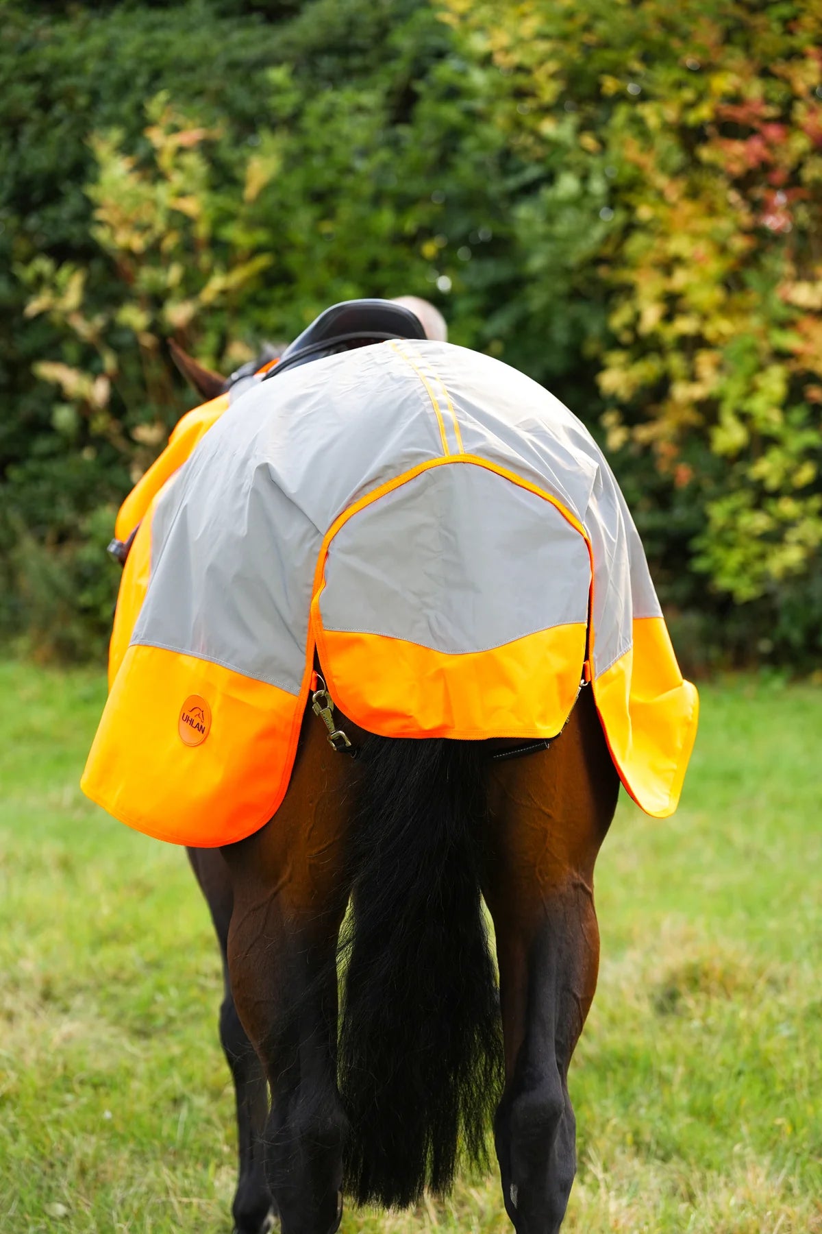 Orange hi viz reflected waterproof exercise sheet rug (Copy)