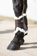 Uhlan faux fur trim airflow brushing boots - Brown