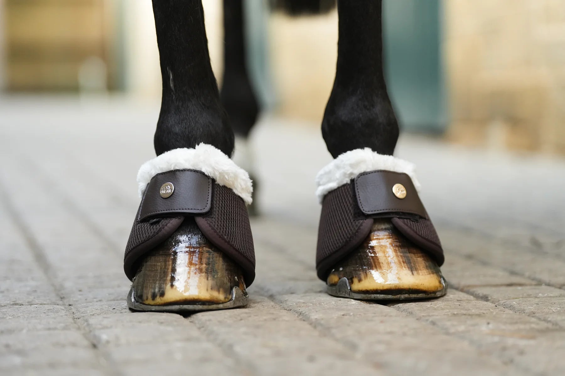 Uhlan faux fur airflown no turn over reach boots brown