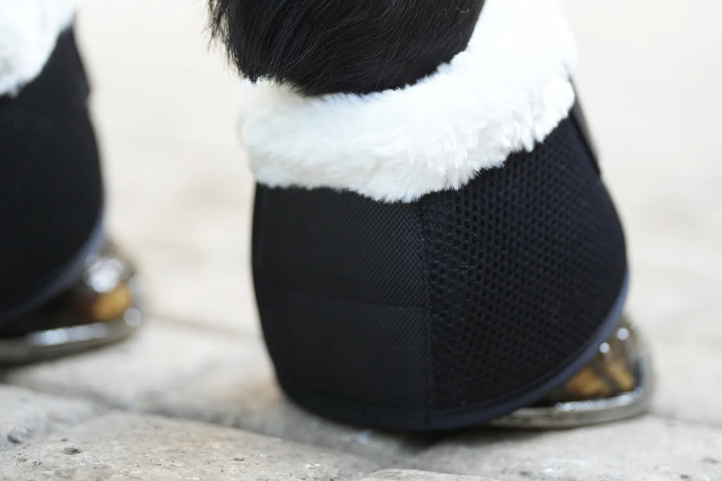 Uhlan faux fur airflown no turn over reach boots black