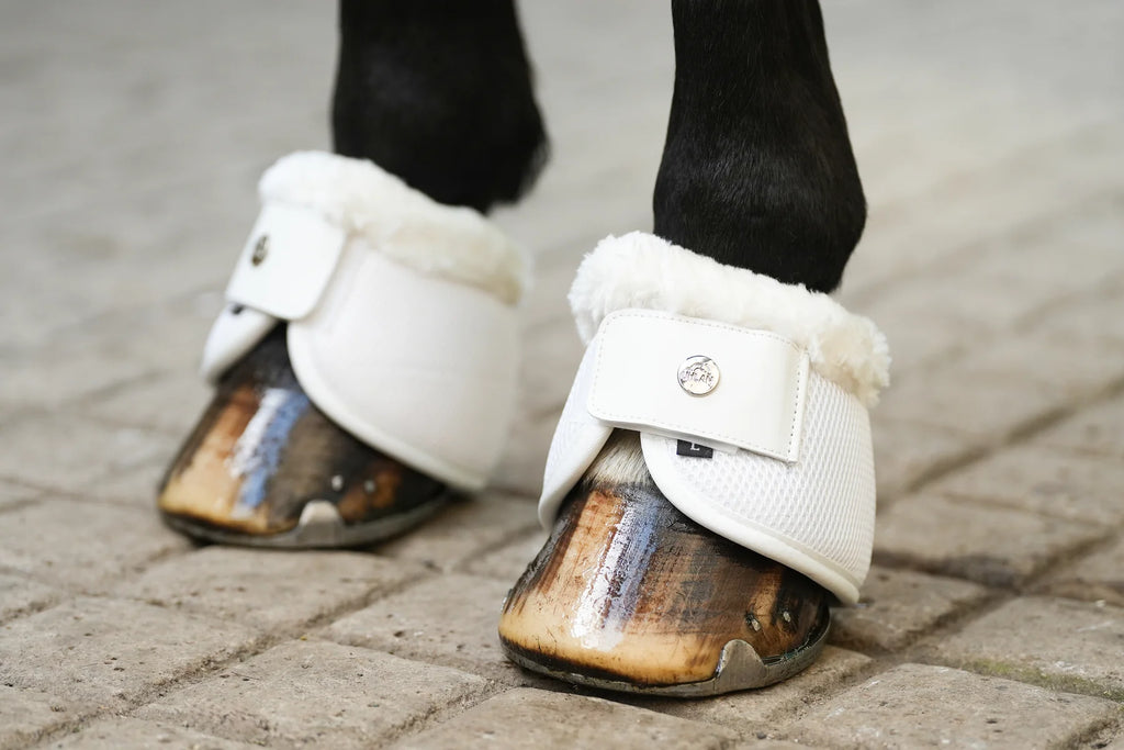 Uhlan faux fur airflown no turn over reach boots white
