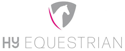 HY Equestrian logo with a stylized horse head on a white background