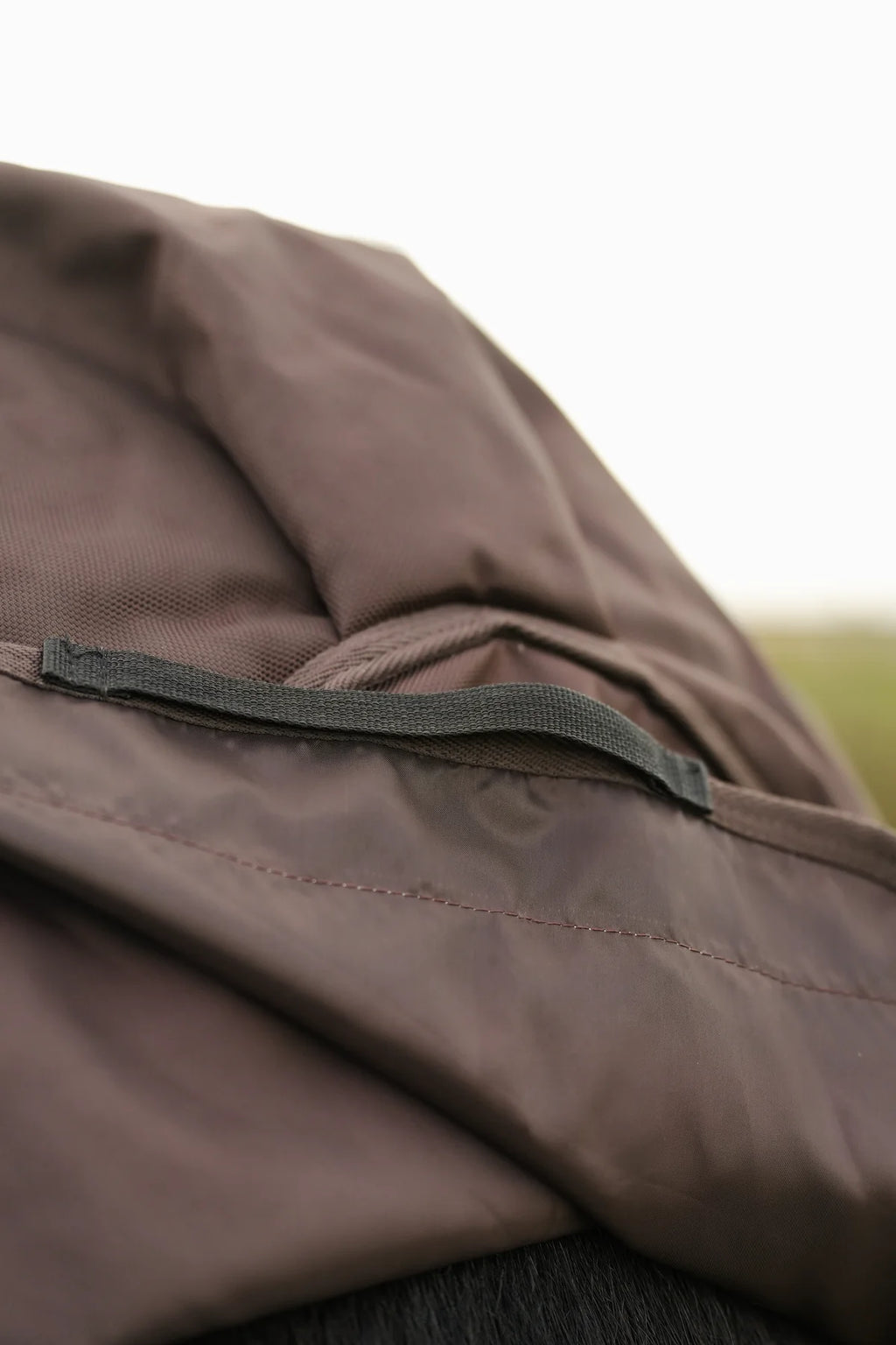 Uhlan Equestrian brown faux fur lined turnout rug 1680D