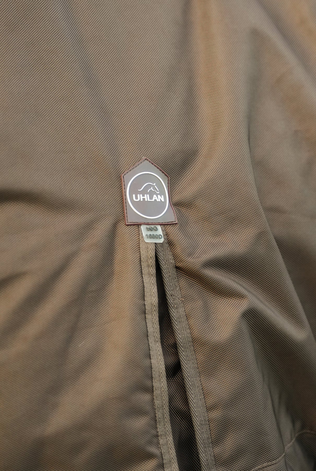 Uhlan Equestrian brown faux fur lined turnout rug 1680D