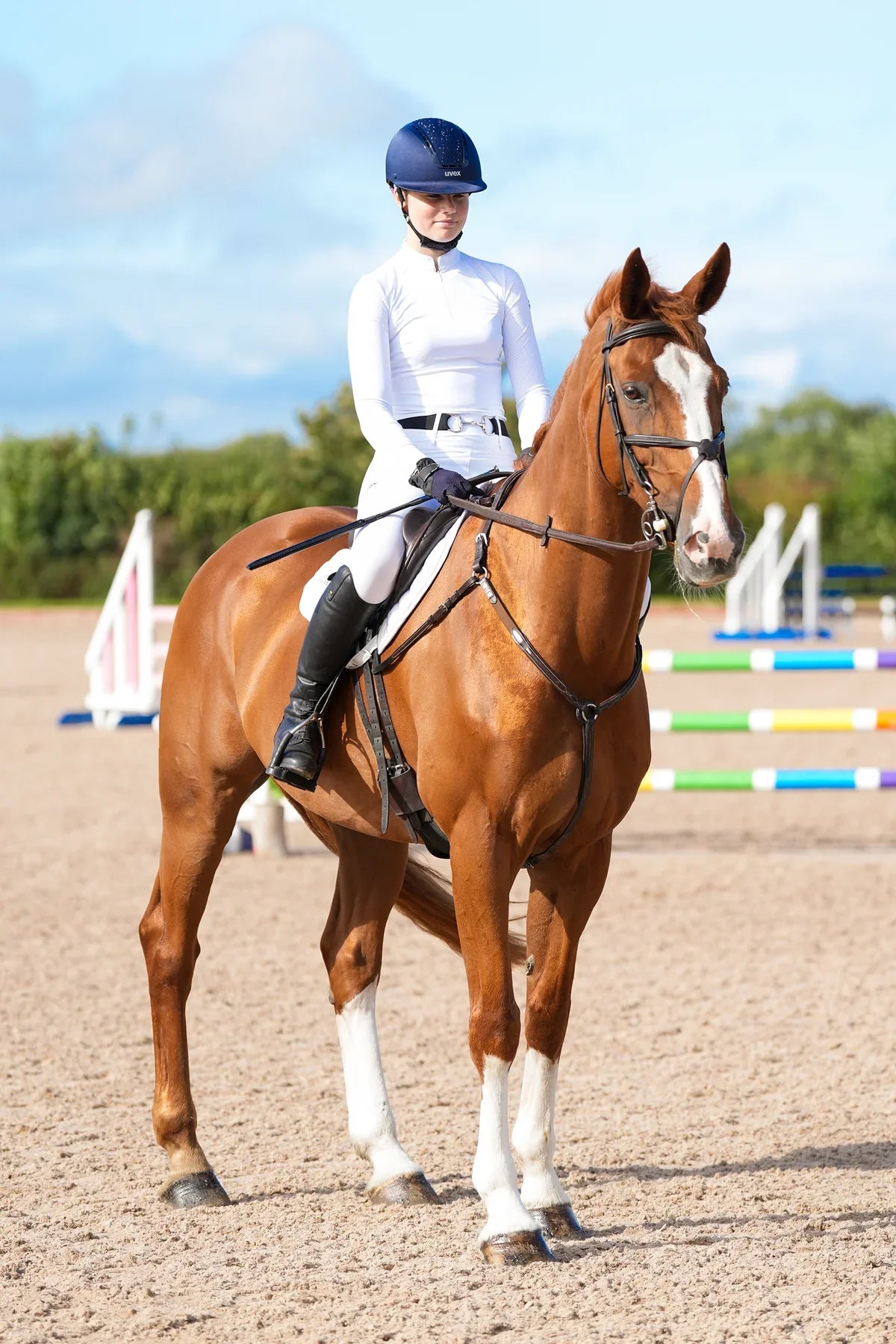 White long sleeve show shirt